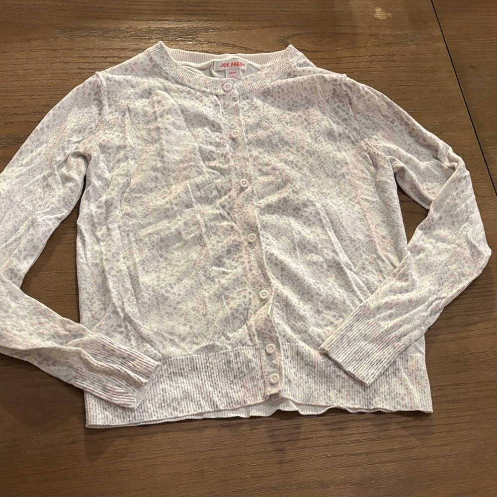 Joe Fresh Light Gray Textured Cardigan